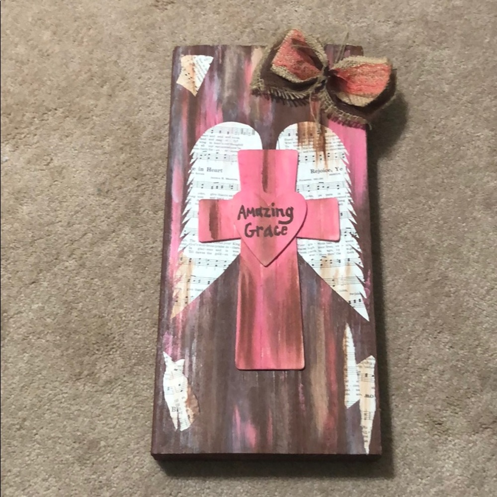 Handmade “amazing Grace “ decor